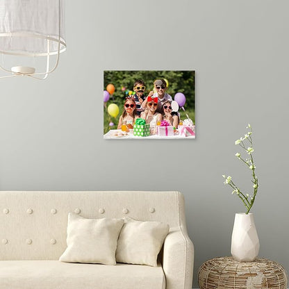 DBLAKI Personalized Custom Canvas Prints - Custom Framed Canvas Prints With Your Photos,Printed Photo To Canvas Wall Art Ideal for Home Decor Gifts Keepsakes 16" x12"