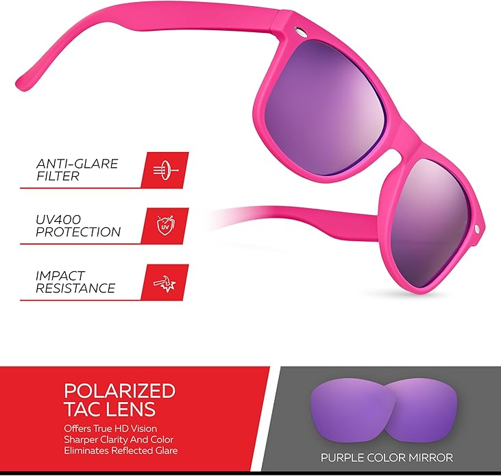 Retro Rewind Polarized Sunglasses for Men and Women - UV Protection Classic Sun Glasses
