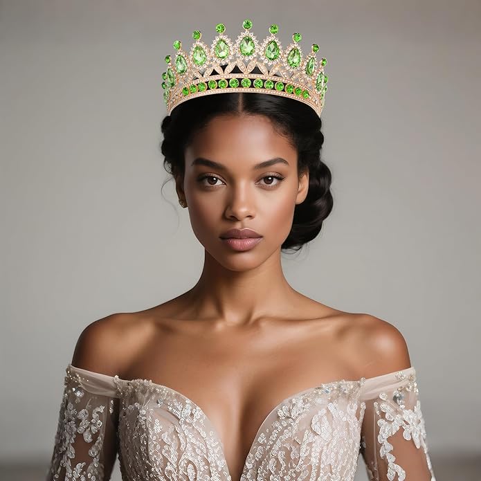 Kamirola Tiaras Princess Crown for Women and Girls Crystal Headbands for Bridal, Princess for Wedding and Party(TR21)