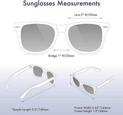 Retro Rewind Polarized Sunglasses for Men and Women - UV Protection Classic Sun Glasses