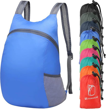 20L Ultra Hiking-Daypack Lightweight Foldable Travel Packable Backpack for Camping Cycling Outdoor,Sapphire