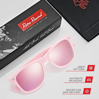 Retro Rewind Polarized Sunglasses for Men and Women - UV Protection Classic Sun Glasses