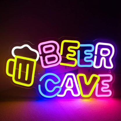 Lucunstar Bar Neon Sign for Wall Decor Neon Beer Signs for Bar Decor Berr LED Neon Signs for Man Cave Pub Wine Decor for Shop Room Alcohol Gifts for Wine Lover Bartender