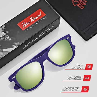 Retro Rewind Polarized Sunglasses for Men and Women - UV Protection Classic Sun Glasses