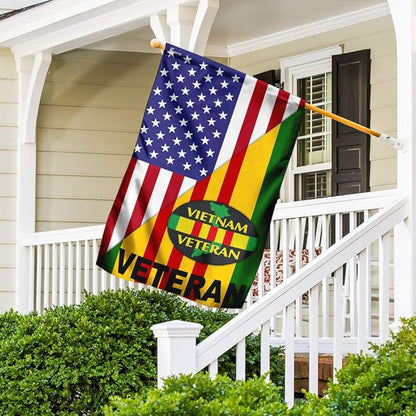 FLAGWIX Vietnam Veteran American Flag – USA Premium Polyester House Flag 30x40 – 4th of July, Veterans Day, Memorial Day, Independence Day Decorations for Home – Decorative Indoor Outdoor Flag