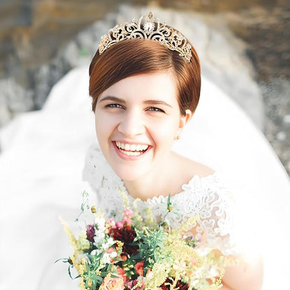 Princess Crown for Women, Crystal Queen Tiaras for Girls Bridal Hair Accessories Gifts for Birthday Wedding Prom, Bridal Party, Pageant, Halloween Christmas Costume
