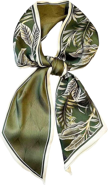 Head Scarf Hair Neck Scarves For Women Purse Bag Scarfs For Handbags Silky Long Thin Satin Headscarf Fashion