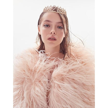 CIEHER Rose Gold 21st Birthday Sash, Tiara and Decorations - Elegant 21 Year Old Birthday Gift Set
