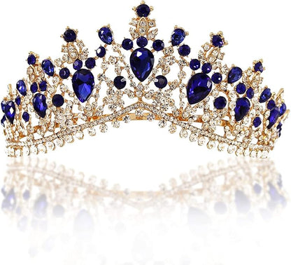 Vintage Baroque Crown Tiara Diadem Wedding Crystal Rhinestone Crown And Tiaras Bridal Hair Jewelry Wedding Hair Accessories