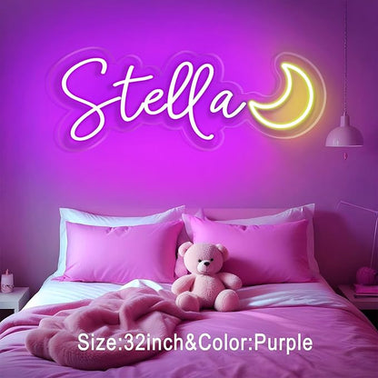 Custom Neon Sign – Personalized LED Neon Name Sign for Wall Decor, Bedroom, Birthday Gifts for 10 Year Old Girls, Wedding Proposal, Party Backdrop, Kids Room Decor, Customizable LED Light