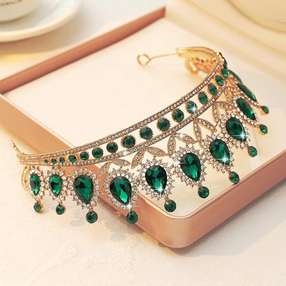Kamirola Tiaras Princess Crown for Women and Girls Crystal Headbands for Bridal, Princess for Wedding and Party(TR21)