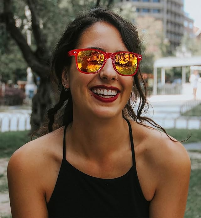 Eyegla 8/12/18 Pack Neon Sunglasses Bulk Colorful Multipack Party Sunglasses Retro Glasses Party Favor for Adult Men Women