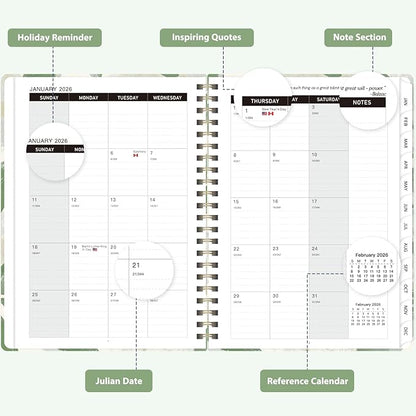 2026 Planner, Weekly and Monthly Calendar Academic Planner, Jan 2026 - Dec 2026, Planning Agenda Book for Desk Accessories and School Supplies - A5 (6.3'' x 8.5'')