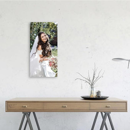 DBLAKI Personalized Custom Canvas Prints - Custom Framed Canvas Prints With Your Photos,Printed Photo To Canvas Wall Art Ideal for Home Decor Gifts Keepsakes 12" x24"
