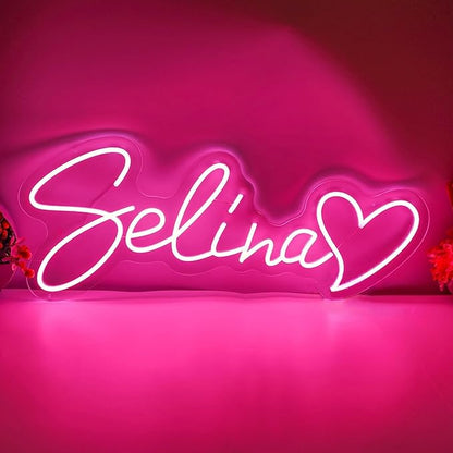 YSMNDE Custom Neon Signs Personalized, Dimmable Led Neon Light Sign Customizable for Wall Decor, Birthday Wedding, Party, Festival Gift