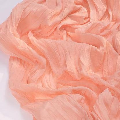 Socomi 6pcs Coral Peach Fall Thanksgiving Cheesecloth Table Runner Boho Rustic Gauze 120 inch 10FT Cheese Cloth Runner for Wedding Party Baby Shower Birthday Home Decor Holiday Decorations