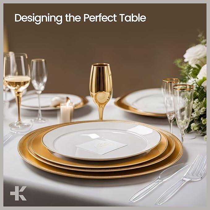 Bakken Disposable Cutlery Set 500 Pieces Knives, Heavy Duty Plastic Silverware, BPA-Free Food-Grade Materials, Heat-Resistant, Reusable Utensils for Parties, Catering, BBQs, and Everyday Use, Clear