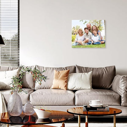 DBLAKI Personalized Custom Canvas Prints - Custom Framed Canvas Prints With Your Photos,Printed Photo To Canvas Wall Art Ideal for Home Decor Gifts Keepsakes 12" x10"