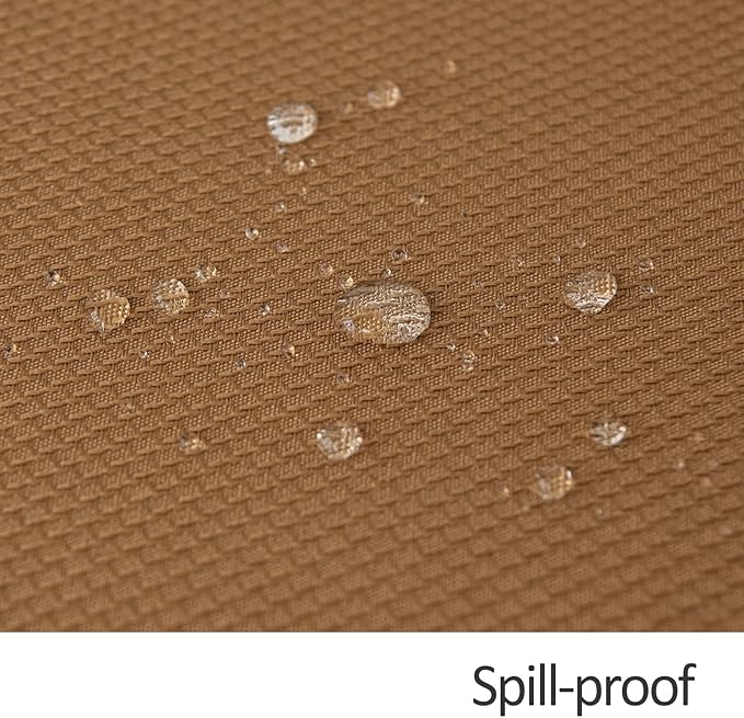 maxmill Fall Tablecloth Stain Resistant Waterproof Wrinkle Resistant Spillproof Washable Soft Textured Table Cloth for Dining Room Harvest Thanksgiving Parties, Rectangle 60 x 140 Inch, Amber Bronze