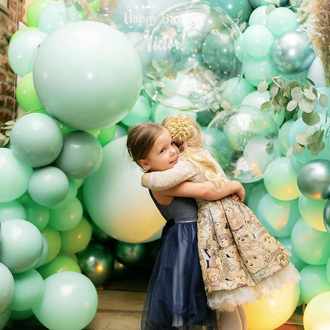 PartyWoo Mint Green Large Balloons 4 pcs 36 Inch Pastel Green Light Green Giant Big Jumbo Balloons for Birthday Baby Shower Wedding Anniversary Graduation Party Decorations, Green-Q06