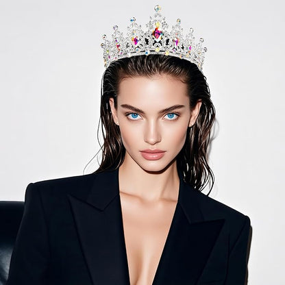 tiaras and crowns for women queen crowns for Women and Girls Crystal Princess Tiaras Rhinestone Tiaras For Wedding Bridal Birthday Prom Pageant Party