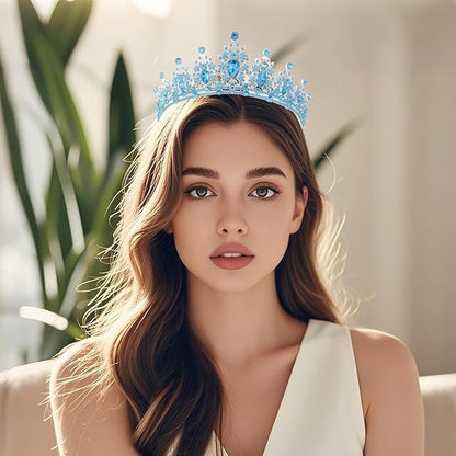 tiaras and crowns for women queen crowns for Women and Girls Crystal Princess Tiaras Rhinestone Tiaras For Wedding Bridal Birthday Prom Pageant Party