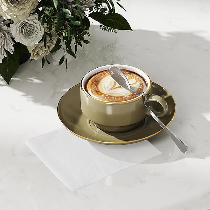 1000 PCS Napkins 2 Ply 4.9" X 4.9" Plain White Beverage Napkins Disposable Four Folded Cocktails Paper Napkins Folded