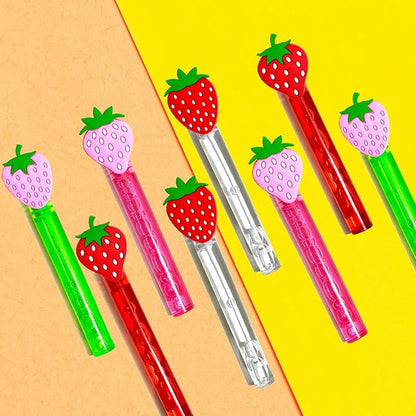 Strawberry Party Favors,24Pcs Strawberry Bubble Wands for Kids,Sweet Berry Bubble Wand for Birthday Party Supplies,Pinata Baby Shower Goodie Bag Stuffers Gift