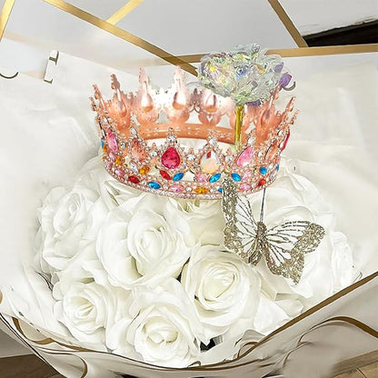 Queen Crown Rhinestone Wedding Crowns and Tiaras for Women Costume Party Hair Accessories Princess Birthday Crown Crystal Bridal Crowns