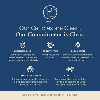 PartyLite Juicy Strawberry Lemongrass Scented, Notes of Lemongrass, Eucalyptus, Pansies, Verbena & Cedarwood, 13.2oz 3-Wick Jar Candle, 45 Hour Burn Time, Luxurious Fragrance, Ideal for Gifting