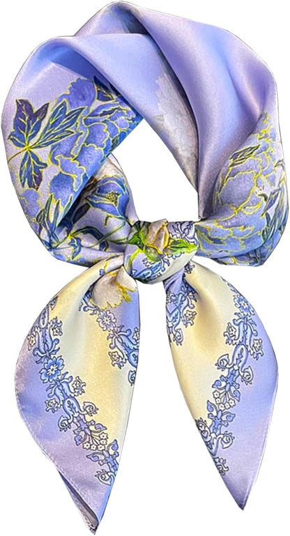Neck Scarf For Womens Silky Head Scarves Hair Bandanas Square Scarf Fashion Accessories lightweight