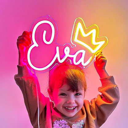 Custom Neon Sign LED Name Customizable for Wall Decor, Personalized Name Sign for Bedroom Wedding Birthday Party Gift Bar Girl Game Business Shop Logo Night Lights