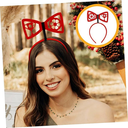 LIFKOME 3pcs Football Head Boppers Soccer Themed Hairbands with Bowknot Design for Festival Party Cheerleading Sports Accessories