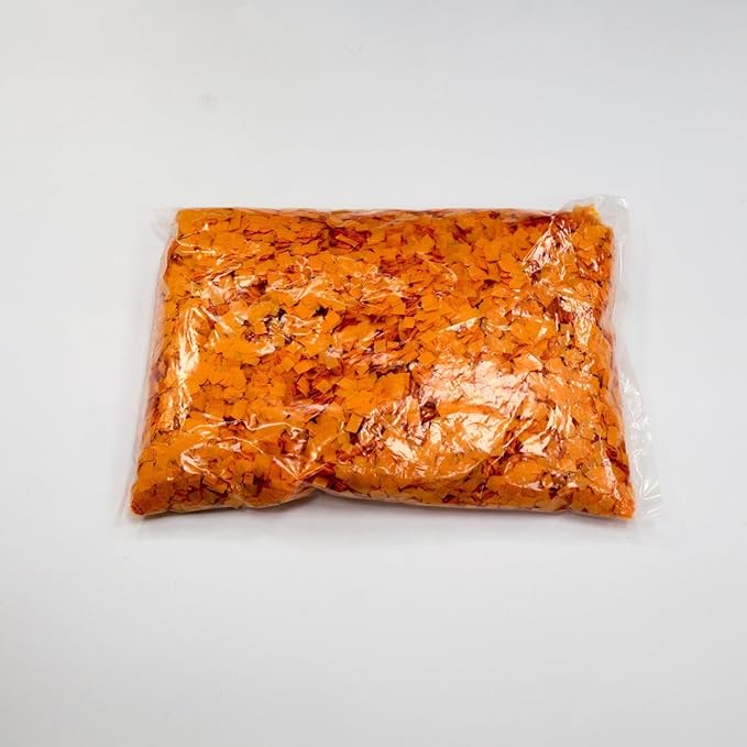 Ultimate Confetti, Orange Biodegradable Confetti Squares - Flame-Resistant and Slow-Falling Tissue Paper Confetti for Cannon and Launcher use – Best for Celebrations - 1 lb, 16 oz