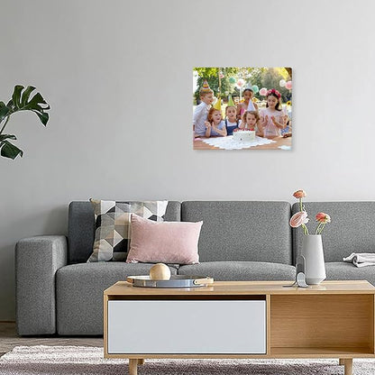 DBLAKI Personalized Custom Canvas Prints - Custom Framed Canvas Prints With Your Photos,Printed Photo To Canvas Wall Art Ideal for Home Decor Gifts Keepsakes 24" x20"