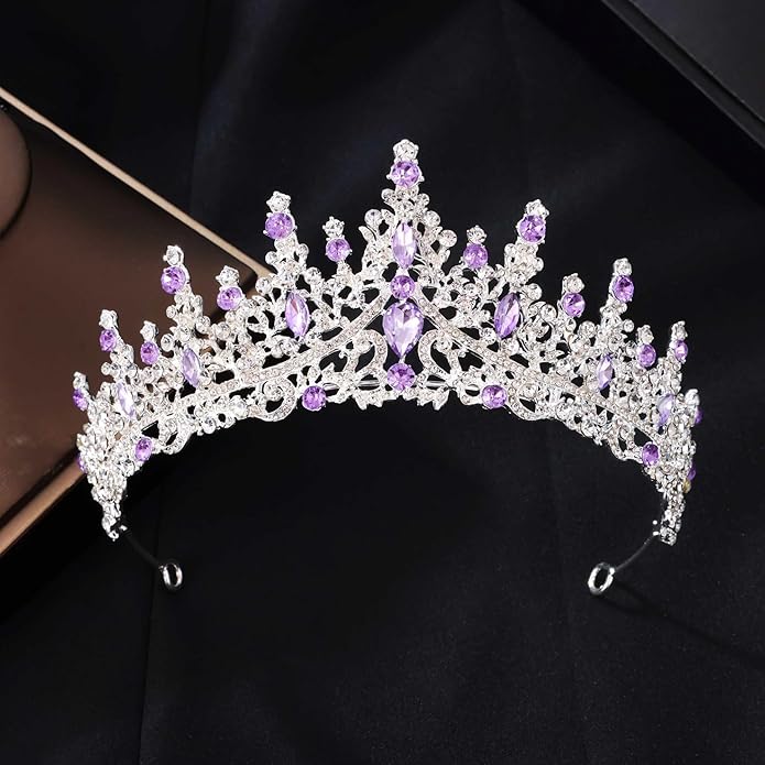 Kamirola Tiaras and Crowns for Women,Tiaras Earrings Necklace, Crystal Bridal Jewelry Set (TR48)