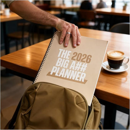 The Big A Planner – Design Your Amazing 2026, Oversized Desk Planner with Large Writing Space, Goal Setting Sections, Flexible Layout, January–December Planning Tool(Set A)