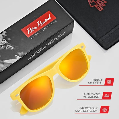 Retro Rewind Polarized Sunglasses for Men and Women - UV Protection Classic Sun Glasses