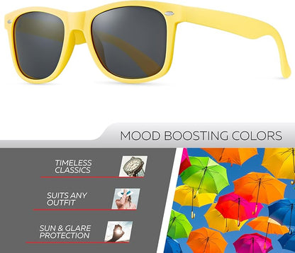 Retro Rewind Polarized Sunglasses for Men and Women - UV Protection Classic Sun Glasses