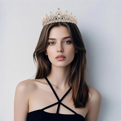Kamirola - Queen Crown and Tiaras Princess Crown for Women and Girls Crystal Headbands for Bridal, Princess for Wedding and Party（01）
