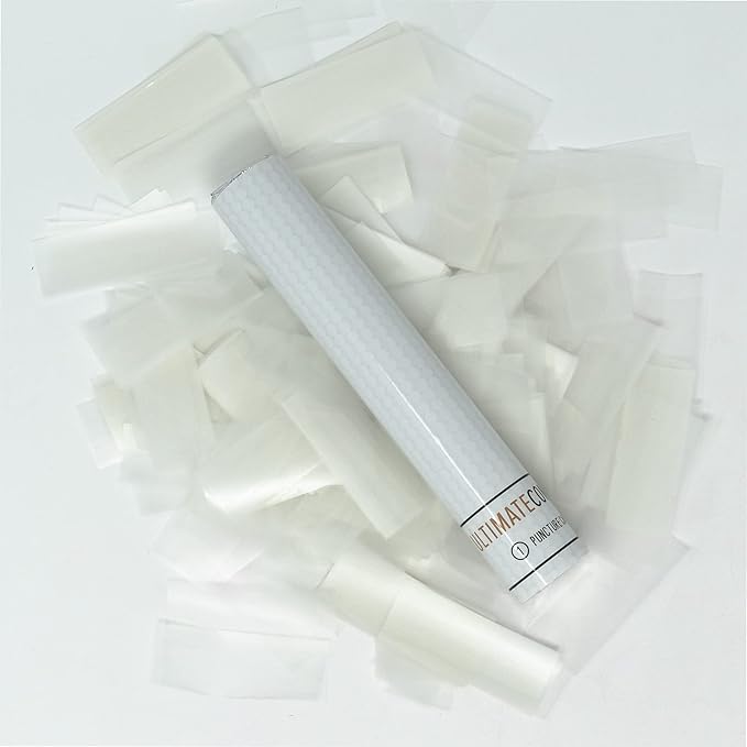 Ultimate Confetti Flick Stick - Handheld 6" Confetti Launcher Wand, Flick to Launch Biodegradable Tissue Confetti (Rice Paper, 8 Confetti-Launcher Tubes, 2 Handful of Confettis per Wand, 1.5oz)