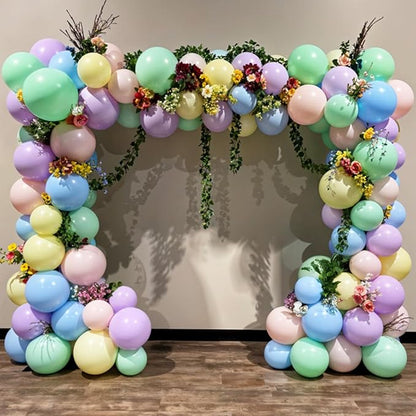 Pink Blue Green Balloon Arch Kit, 122Pcs Dusty Light Pink Baby Blue Green Pastel Balloons for Kids Girl Baby Shower Bridal Wedding Engagement Spring Birthday Flower Party Decorations