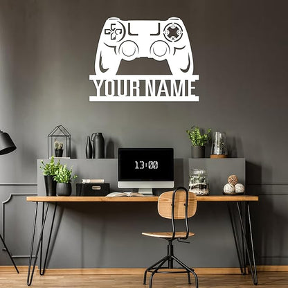 Personalized Gifts for Couples Custom Metal Signs Gaming Metal Sign,Personalized Gaming Decor Wall Decorations for Living Room,Boys Game Room Decor,Gamer Presents