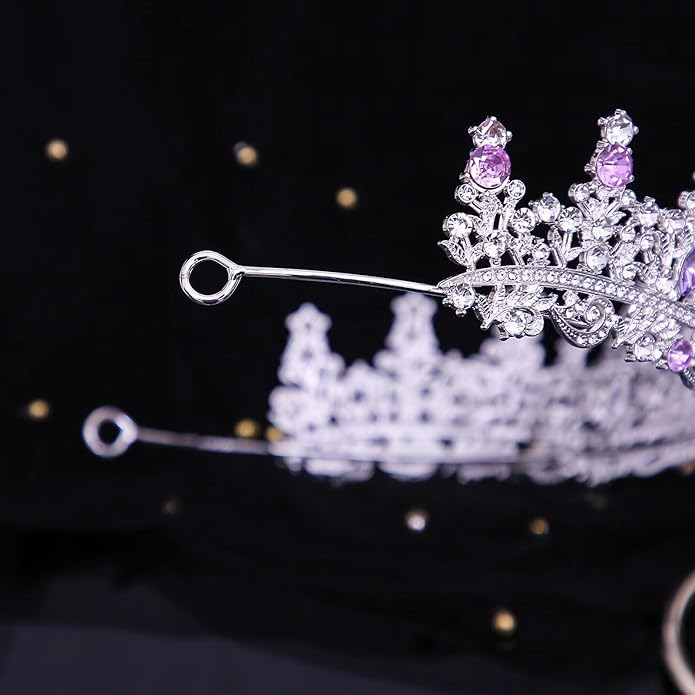 Tiaras and Crowns for Women Crystal Princess Tiaras Rhinestone Queen Crowns For Wedding Bridal Birthday Prom Pageant Party (Tiara 100)