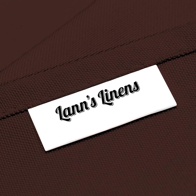 Lann's Linens - 10 Premium 120" Round Tablecloths for Wedding/Banquet/Restaurant - Polyester Fabric Table Cloth - Chocolate Brown