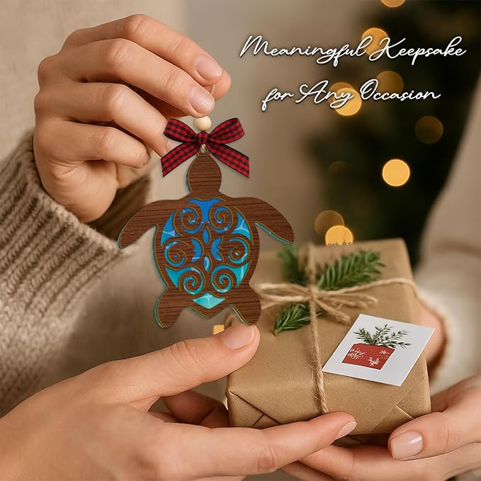 Baby Coming Soon 2026, Baby Announcement Christmas Ornament for New Parents, Expecting Couple, Promoted to Grandparents Gift, Baby Reveal Keepsake Decor (Turtle Gifts)