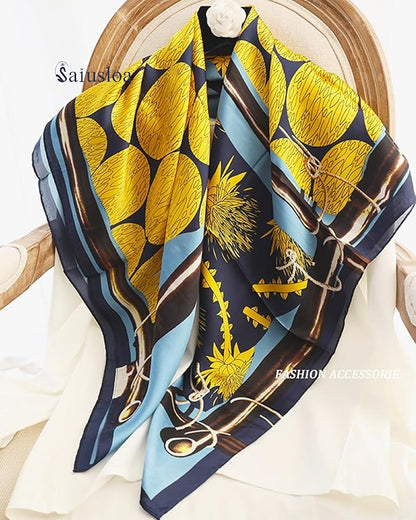 Neck Scarf For Womens Silky Head Scarves Hair Bandanas Square Scarf Fashion Accessories lightweight