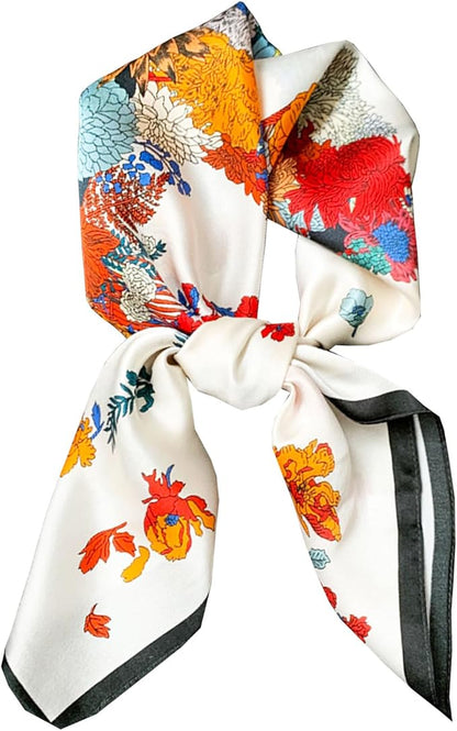 Neck Scarf For Womens Silky Head Scarves Hair Bandanas Square Scarf Fashion Accessories lightweight