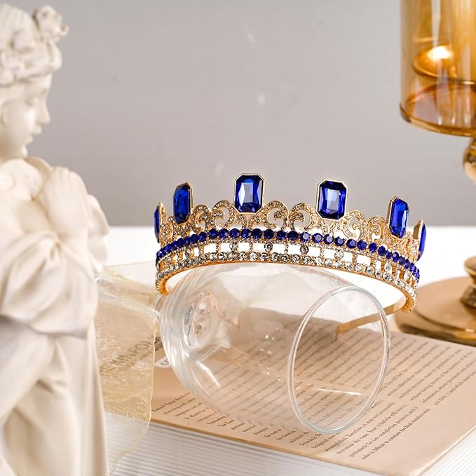 Audrey Descendant Crown,Princess Gold Crown,Halloween costume crown Birthday Party Gifts for Her