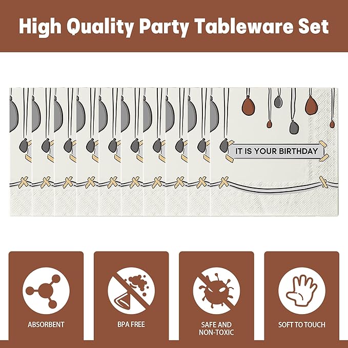 60 PCS It Is Your Birthday Disposable Napkins, The Office Merchandise 2 Ply Paper Napkins Birthday Party Decoration, Party Supplies for The Office TV Show Fans, Coworkers, Family, and Friends